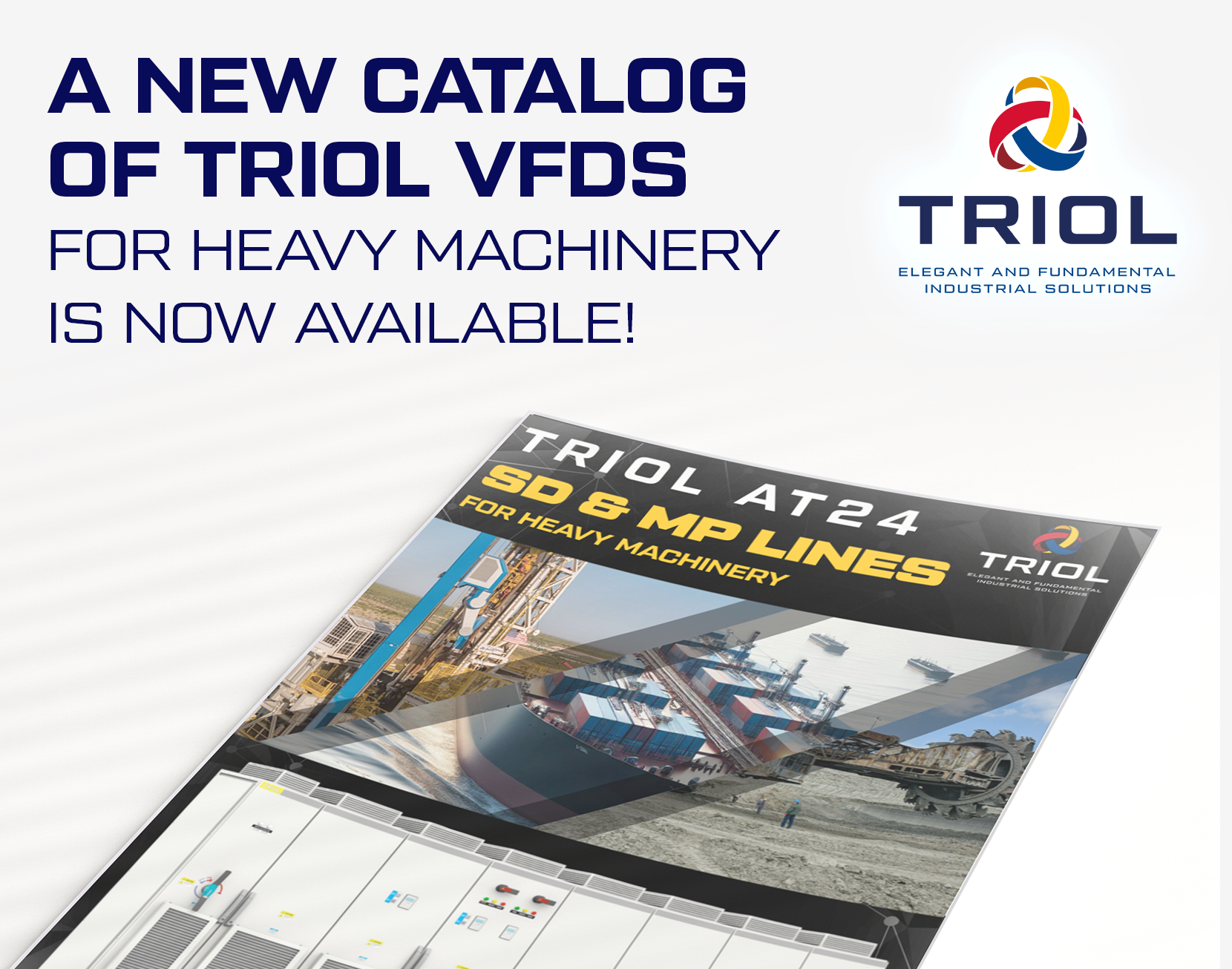 New catalog for LV VFD for Heavy Machinery AT24 SD MP lines